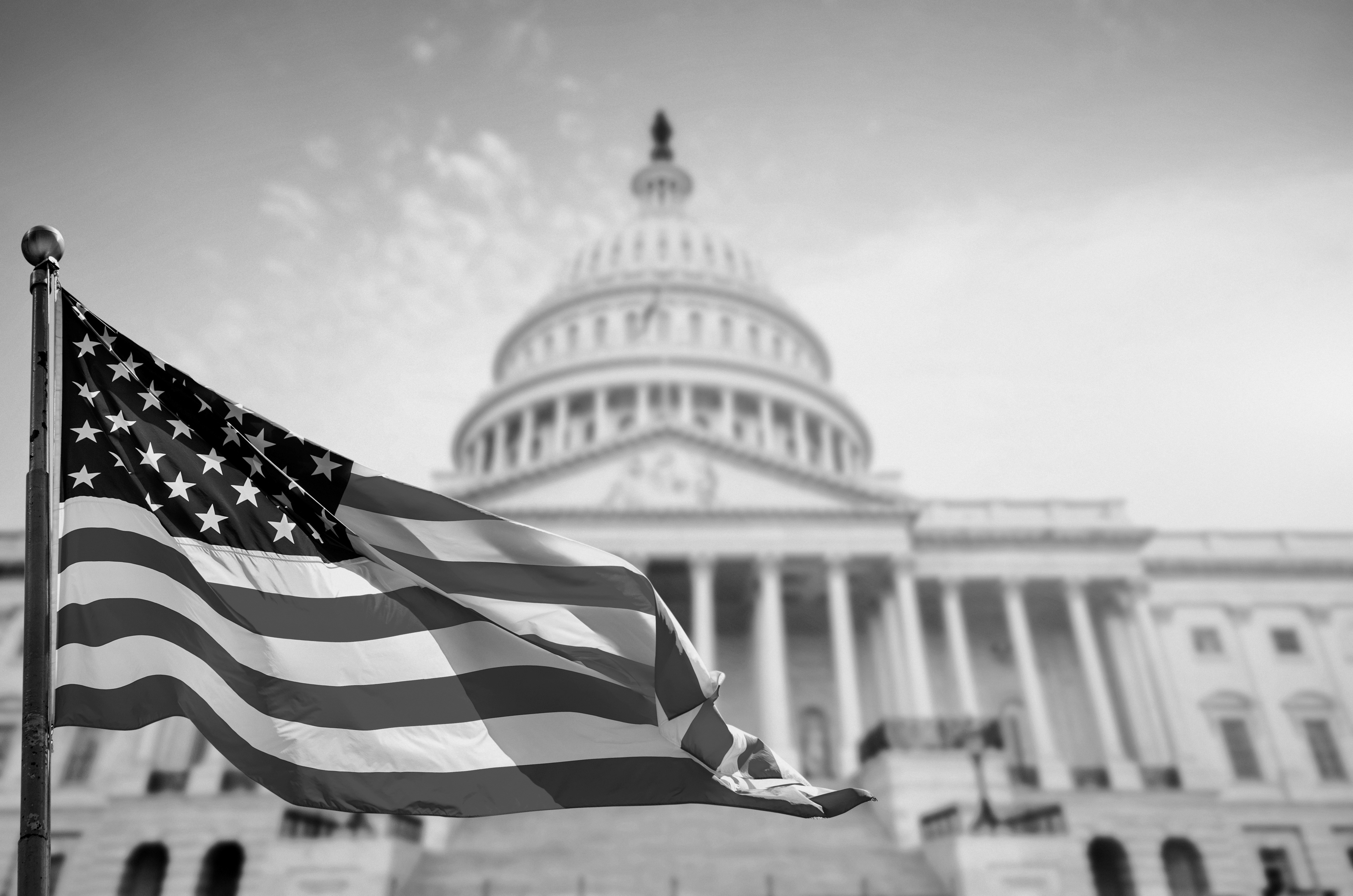 capital building with flag